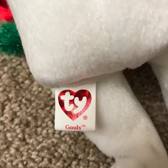 Ty Christmas Bears; Goody w/Gingerbread Yummy w/Peppermint & Tasty w/Candy Cane - Picture 5 of 14